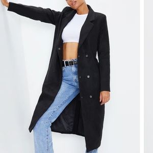 NWT PrettyLittleThing Double Breasted Coat